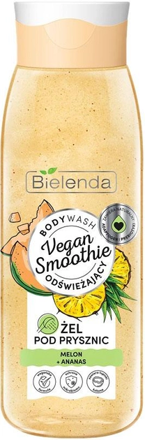 Гель для душа Bielenda Vegan Smoothie диня + ананас 400 г (5902169047825) - зображення 1