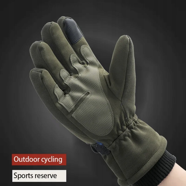Тактичні рукавички зимові утеплені touchscreen військові Combat WinterTouch Хакі - зображення 2