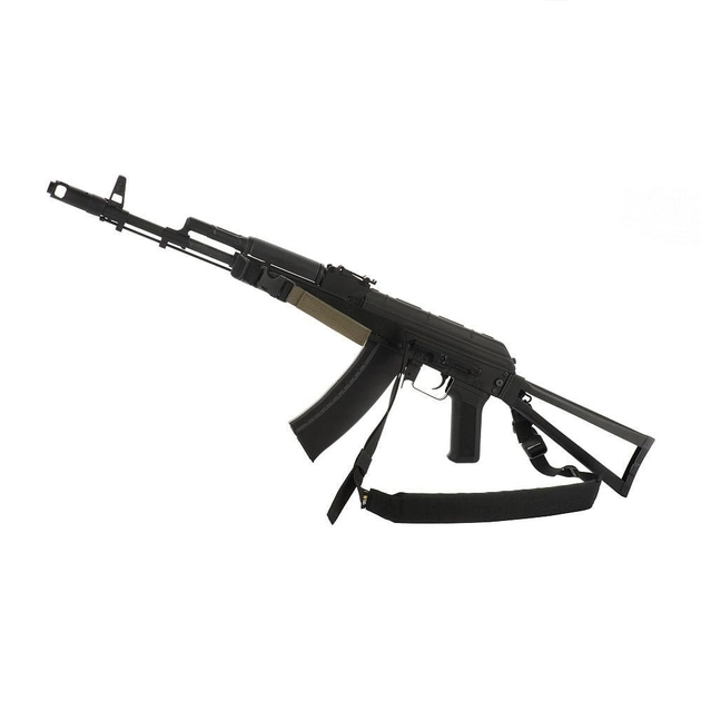 Двухточечный оружейный ремень M-tac тактический черный, ремень для длинноствольного оружия и карабинов военный - изображение 1