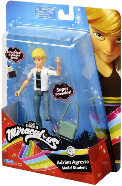 Figurka Playmates Miraculous: Biedronka i czarny kot Adrien Agreste (43377504085) - obraz 2