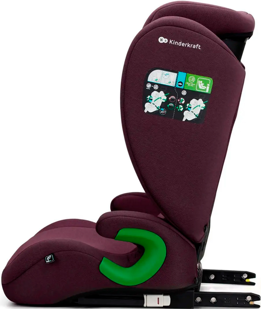 Fotelik samochodowy KinderKraft Junior Fix 2 i-Size Cherry Pearl (KCJUFI20RED0000) - obraz 4