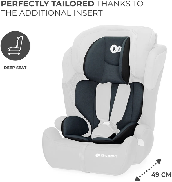Fotelik samochodowy KinderKraft Comfort Up i-Size Black (KCCOUP02BLK0000) - obraz 11