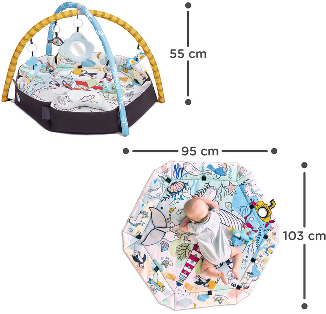 Mata rozwojowa Kinderkraft Smartplay Sea (KPSMSE00MUL0000) - obraz 5