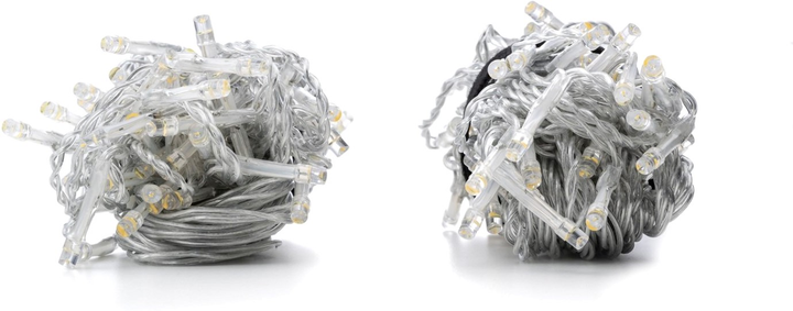 Girlanda Twinkly Icicle AWW 190 LED Smart LED, BT+WiFi, Gen II, przezroczysty kabel IP44 (TWI190GOP-TEU) - obraz 4