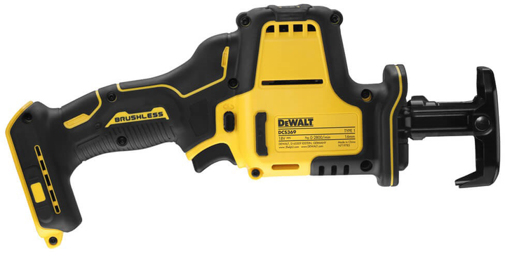 Шабельна пила акумуляторна безщіткова DeWalt DCS369N без акумулятора та зарядного пристрою (DCS369N-XJ) - зображення 4