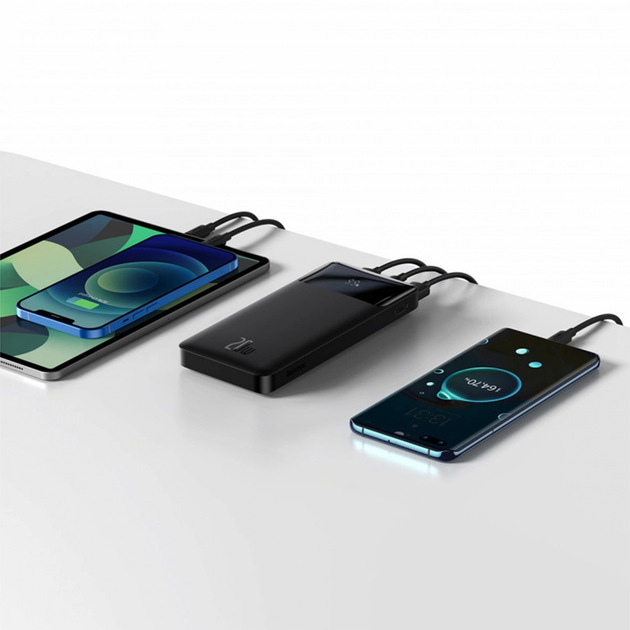 УМБ Baseus Bipow Digital Display Fast Charge Power Bank Overseas Edition 10000mAh 20W Black (PPBD050301) - зображення 8