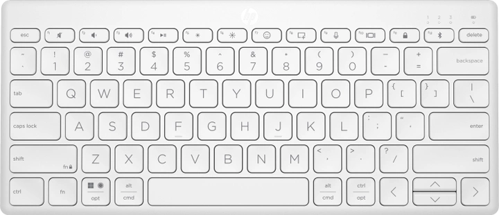 Bezprzewodowa klawiatura HP 350 Compact Multi-Device Bluetooth Keyboard White (196548516629) - obraz 1