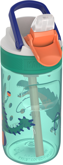 Butelka na wodę Kambukka Lagoon Kids Juggling Dino 400 ml Light Green (11-04047) - obraz 1