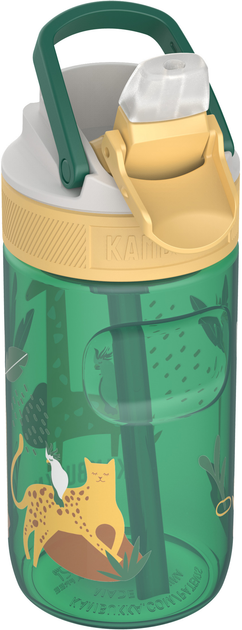 Пляшка для води Kambukka Lagoon Kids Safari Jungle 400 мл Зелена (11-04051) - зображення 1