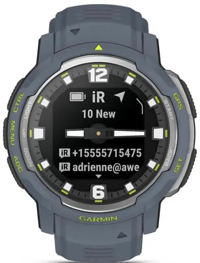 Смарт-годинник Garmin Instinct Crossover Blue Granite (010-02730-04) - зображення 10