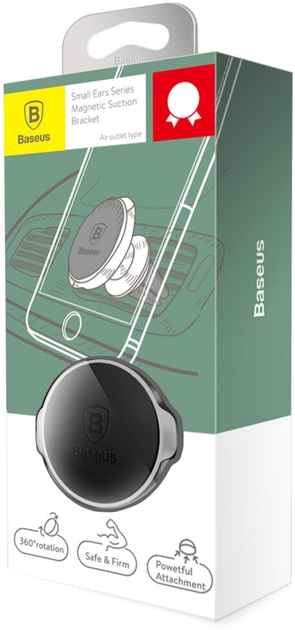 Uchwyt Magnetyczne do kratki wentylacyjnej Baseus Small Ears Black (SUER-A01) - obraz 5