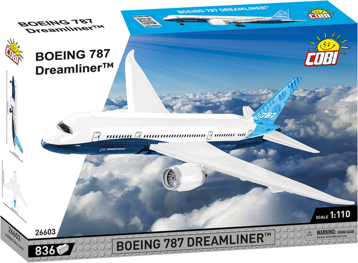 Klocki konstrukcyjne Cobi Boeing 787 Dreamliner 836 szt. (5902251266035) - obraz 1