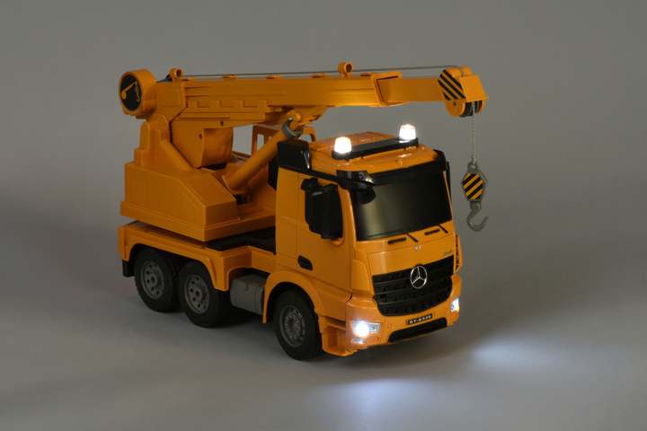 Samochód zdalnie sterowana Same Toy Dźwig do podnoszenia Mercedes-Benz 1:20 Żółty 34 cm (6948061922524) - obraz 8