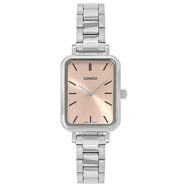 Женские часы Casio LTP-V009D-4E Светло-розовые с серебристым – фото ...
