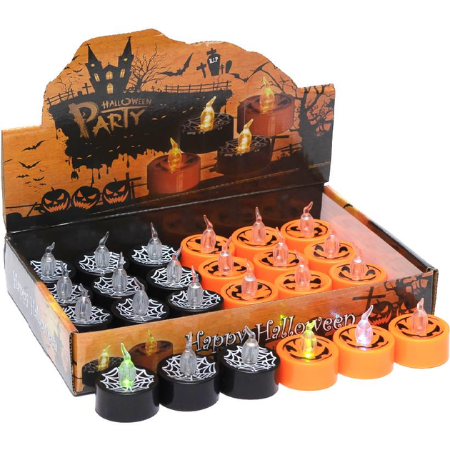 Свеча электрическая LED Halloween оранжевая, 3,5х4 см - Фото 2 Свеча электрическая LED Halloween оранжевая, 3,5х4 см - изображение 2