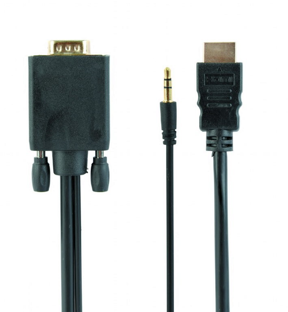 Adapter Cablexpert HDMI to VGA and audio 3 m (A-HDMI-VGA-03-10) - obraz 1