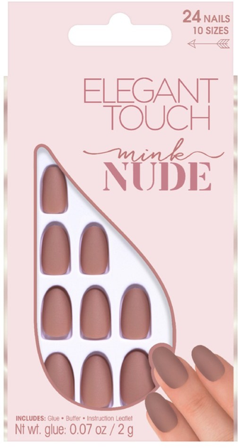Sztuczne paznokcie Elegant Touch Polish Nude Nails Mink 24 szt (5011522123738) - obraz 1