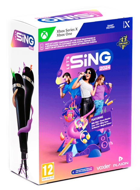 Гра для Xbox One/Xbox Series X Lets Sing 2024 та 2 мікрофона (4020628611484) - зображення 1