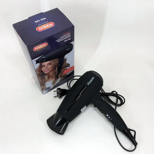 Фен MAGIO MG-166 2 кВт классический фен для волос электрический фен для сушки волос, фены для сушки волос - Фото 3 Фен MAGIO MG-166 2 кВт классический фен для волос электрический фен для сушки волос, фены для сушки волос - изображение 3