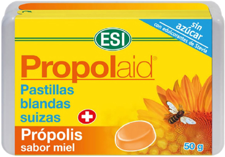 Suplement diety Trepatdiet Propolaid Pastillas Blandas Suizas Miel 50 g (8008843008223) - obraz 1