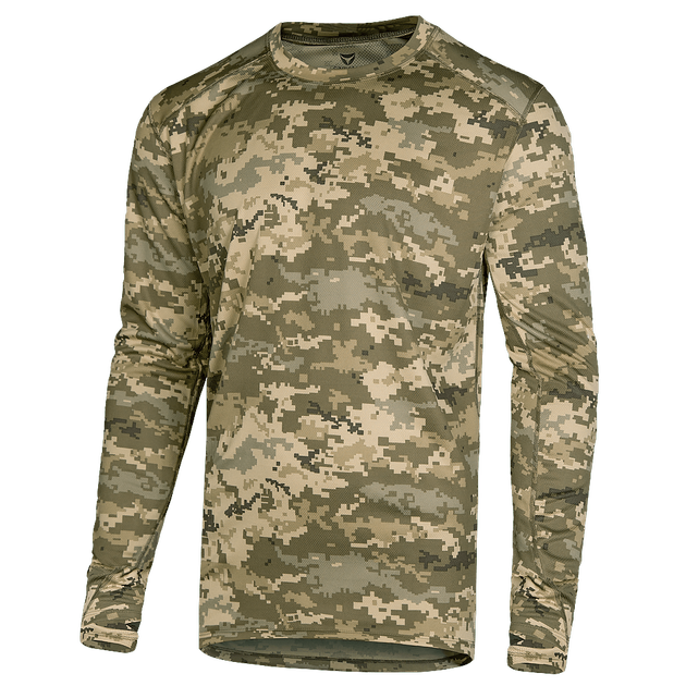Лонгслів чоловічий тактичний еластичний футболка з довгим рукавом для силових структур Піксель (7249), XXXL TR_7249-XXXL - зображення 1