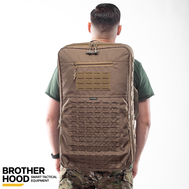 Рюкзак для дронов защитный тактический универсальный для силовых структур Brotherhood койот L 30л TR_BH-ZRD-01K - изображение 2