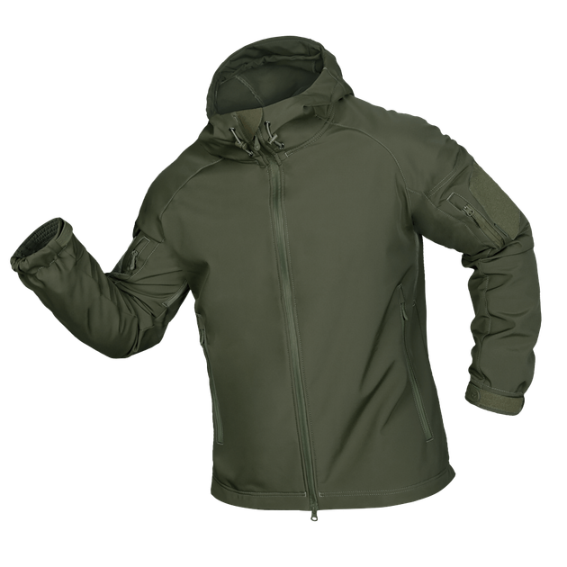 Куртка тактическая демисезонная мужская для силовых структур Stalker SoftShell Олива (7225), L TR_7225(L) - изображение 1