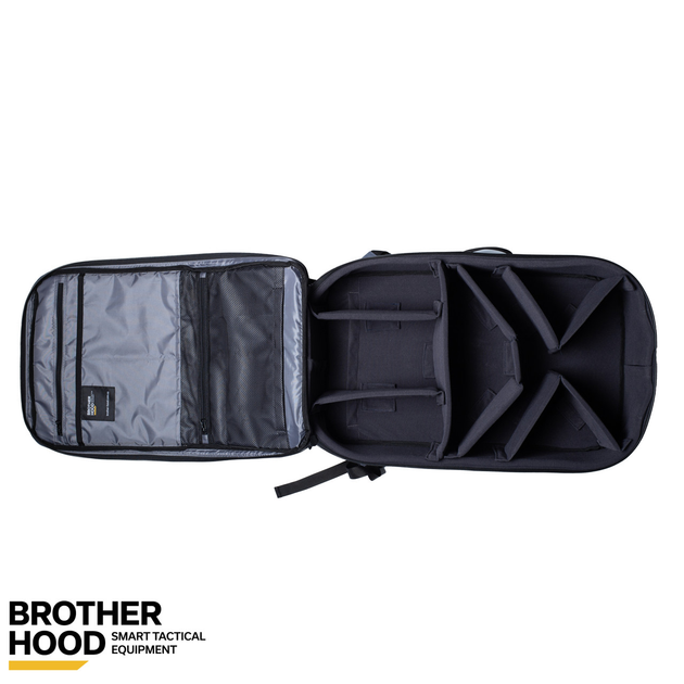 Рюкзак для дронов защитный тактический универсальный для силовых структур Brotherhood Серый L 30л TR_BH-ZRD-01G - изображение 2