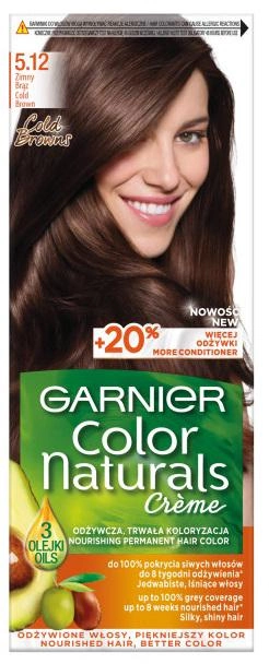 Крем-фарба для волосся Garnier Color Naturals Creme 5.12 холодний коричневий 156 г (3600542335720) - зображення 1