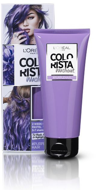 Zmywalna farba do włosów L'Oreal Paris Colorista Washout #PURPLEHAIR 118 g (3600523413645) - obraz 1