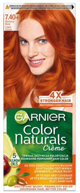 Крем-фарба для волосся Garnier Color Naturals Creme 7.40 Блонд 156 г (3600541264434) - зображення 1