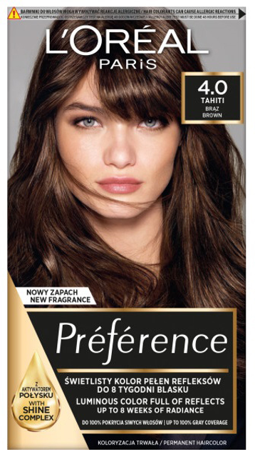 Краска для волос L'Oreal Paris Preference 4.0 Tahiti Brown 243 г ...