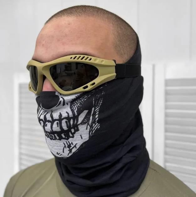 Защитные очки маска + 3 линзы Койот (Kali) - изображение 1