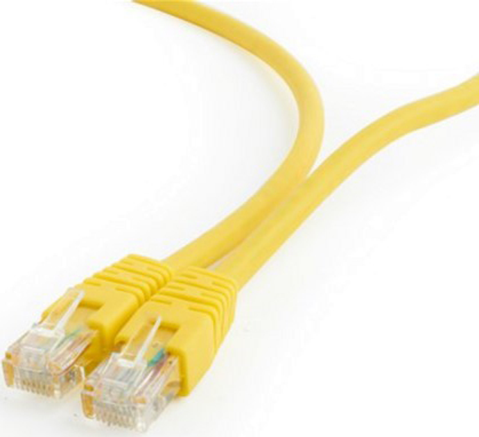 Patchcord Cablexpert CAT6 UTP 0.25 m Żółty (PP6U-0,25M/Y) - obraz 2