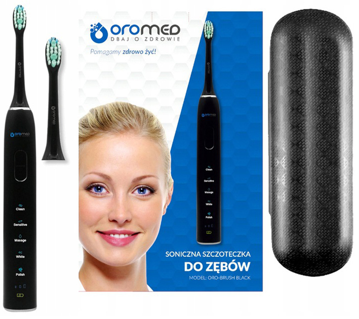 Elektryczna szczoteczka do zębów Oromed ORO BRUSH BLACK - obraz 3