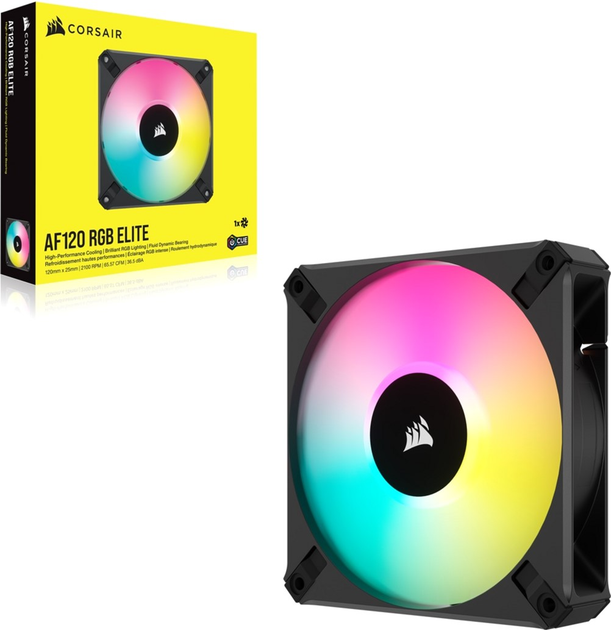 Cooler Corsair AF120 RGB Elite (CO-9050153-WW) - obraz 2