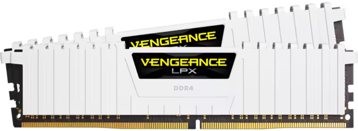 Оперативна пам'ять Corsair DDR4-3200 16384MB PC4-25600 (Kit of 2x8192) Vengeance LPX White (CMK16GX4M2E3200C16W) - зображення 2