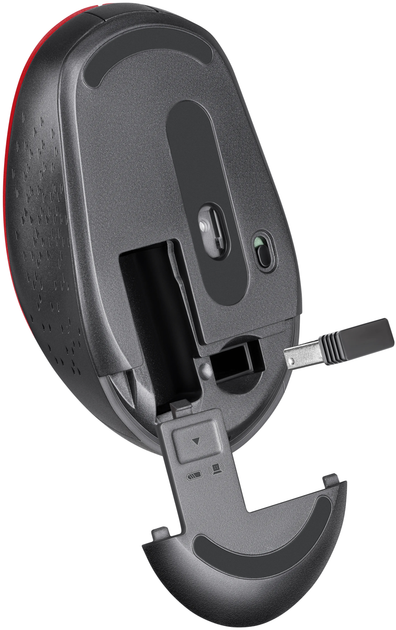 Mysz Defender Auris MB-027 Bezprzewodowy Czerwony (4745090821796) - obraz 4