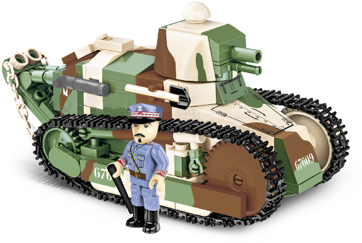 Klocki konstrukcyjne Cobi I Wojna Światowa Czołg Renault FT-17 Victory 304 elementy (5902251029920) - obraz 8