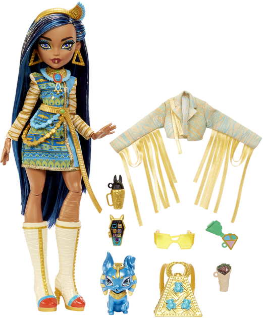 Lalka Monster High Straszysekrety Cleo de Nile (194735069835) - obraz 3