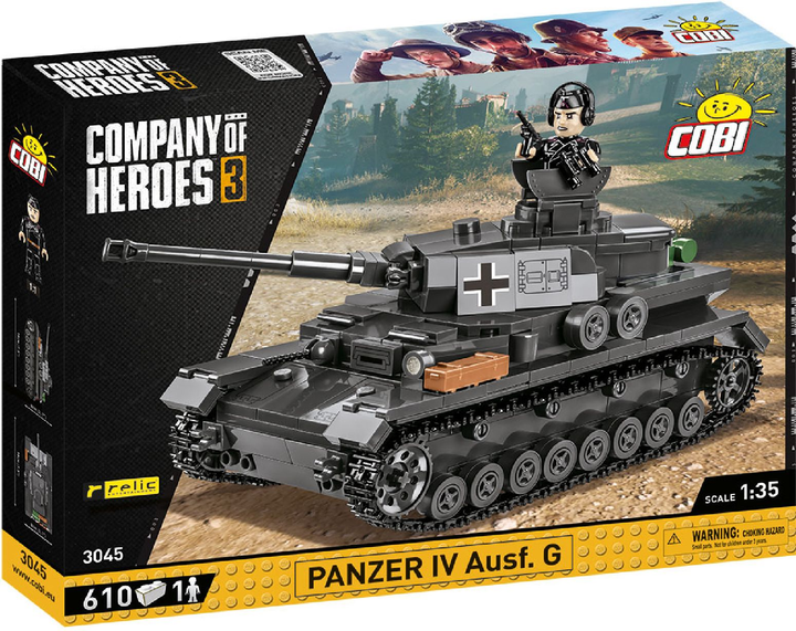 Klocki konstrukcyjne Cobi Company of Heroes 3 Czołg Panzer IV 610 elementów (5902251030452) - obraz 1