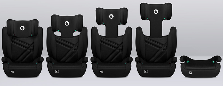 Fotelik samochodowy Lionelo Hugo I-Size 15-36 kg Black Carbon (LO-HUGO I-SIZE BLACK CARBON) - obraz 8