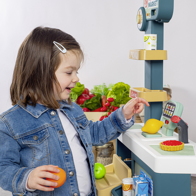 Zestaw gier Smoby Supermarket z wózkiem 42 akcesoria (7600350239) - obraz 6