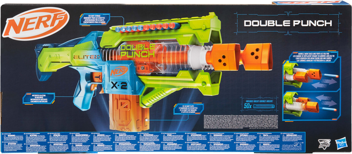 Бластер Hasbro Nerf Еліт Подвійний удар (5010996137319) - зображення 2