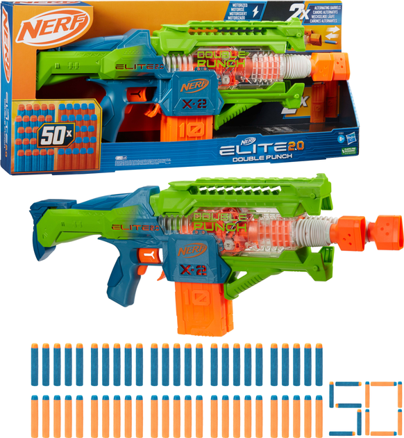 Blaster Hasbro Nerf Elite Double Impact (5010996137319) - obraz 3