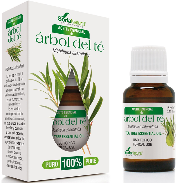 Olejek eteryczny z drzewa herbacianego Soria Natural Aceite De Arbol Del Te 15 ml (8422947080396) - obraz 1