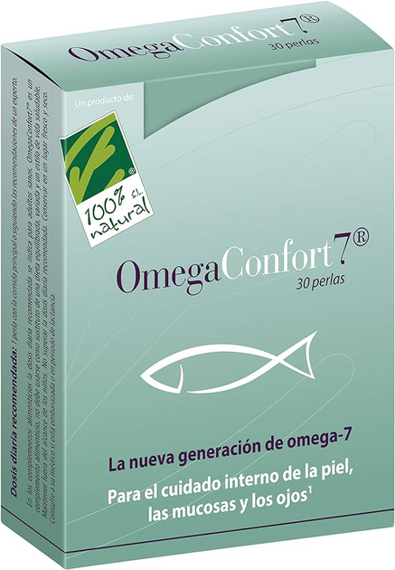 Suplement diety 100% Natural OmegaConfort7 30 pereł (8437008750330) - obraz 1