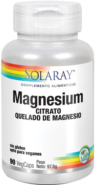 Suplement diety Solaray Magnesium 133 mg 90 kapsułek (0076280720815) - obraz 1