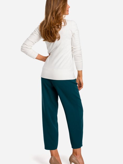 Kardigan damski dzianinowy Stylove S198 L Ecru (5903068451546) - obraz 4