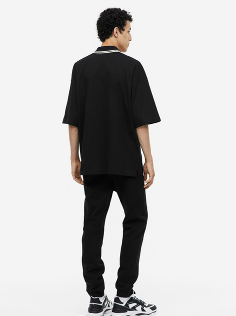 Чоловічі спортивні штани Slim Fit H&M (56489) XS Чорні - изображение 4